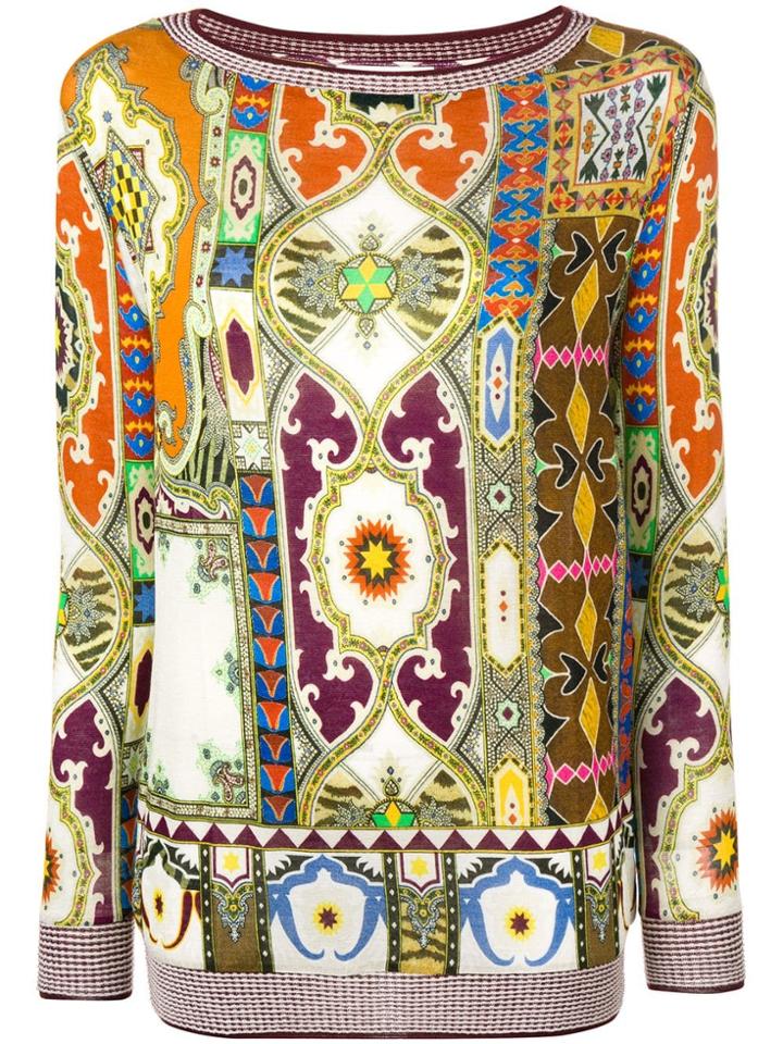 Etro Patterned Knit Sweater - Multicolour
