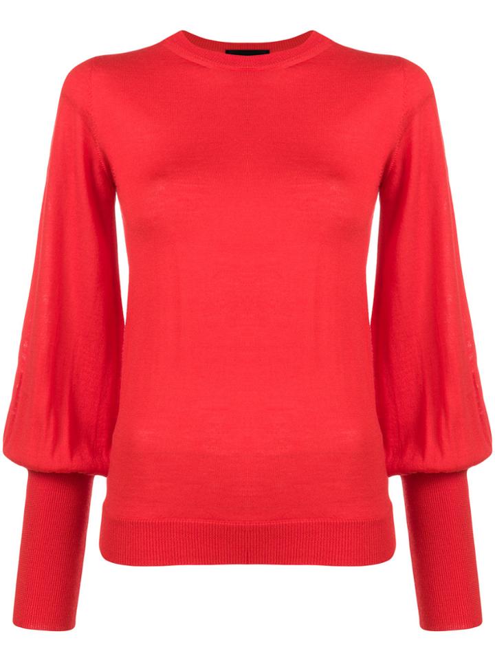 Erika Cavallini Balloon-sleeve Jumper - Red