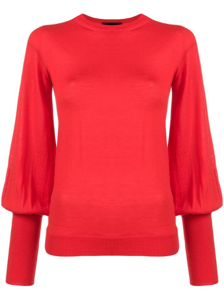 Erika Cavallini Balloon-sleeve Jumper - Red