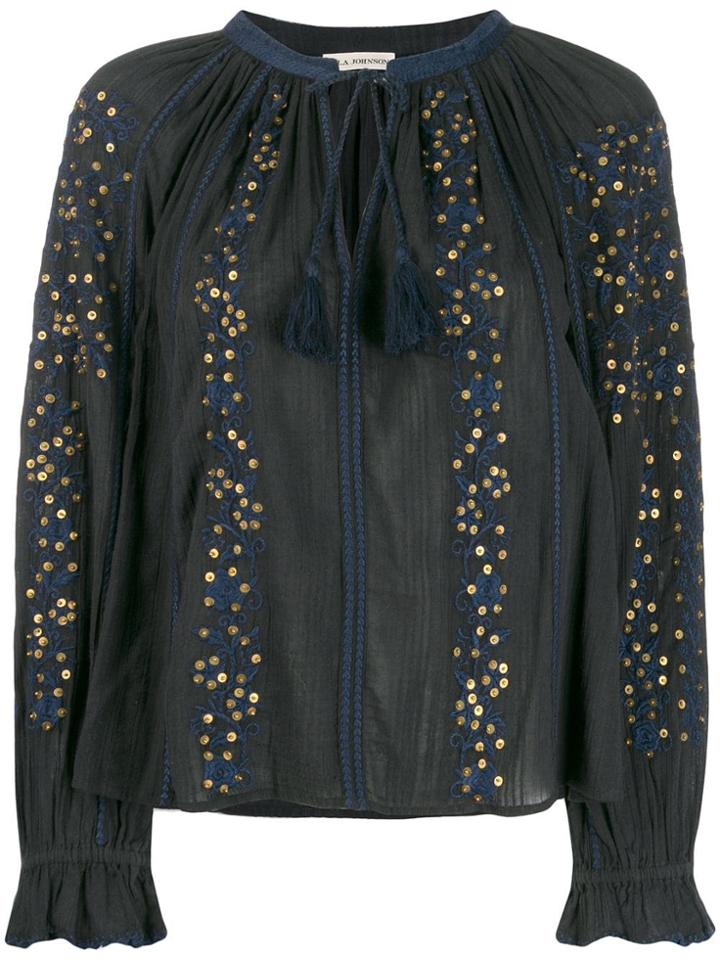 Ulla Johnson Tassel Detail Blouse - Black