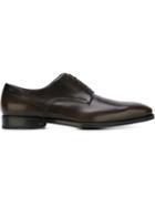 Salvatore Ferragamo Larciano Derby Shoes, Men's, Size: 7, Brown, Leather/calf Leather