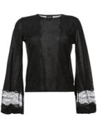 Giambattista Valli Bell-sleeve Sweater - Black
