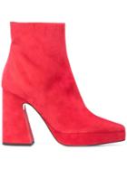Proenza Schouler Platform Ankle Boots - Red