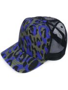 Dsquared2 - Leopard Print Baseball Cap - Men - Polyester - One Size, Black, Polyester