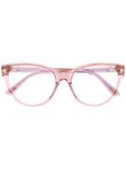 Tom Ford Eyewear Cat Eye Frame Glasses - Pink