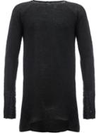 Masnada - Thumb Sleeves Slim-fit Jumper - Men - Polyamide/alpaca - L, Black, Polyamide/alpaca