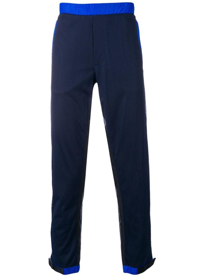 Prada Contrast Trim Track Pants - Blue