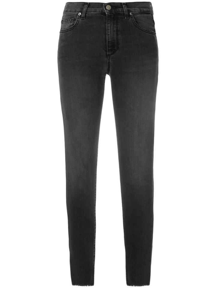 Acynetic Cropped Skinny Jeans - Black