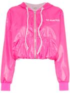 Natasha Zinko Pink Nylon Zip Front Jacket - Pink & Purple