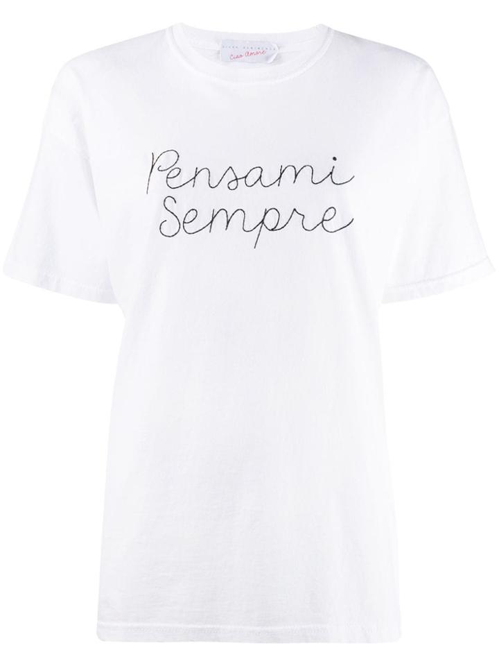 Giada Benincasa Embroidered T-shirt - White