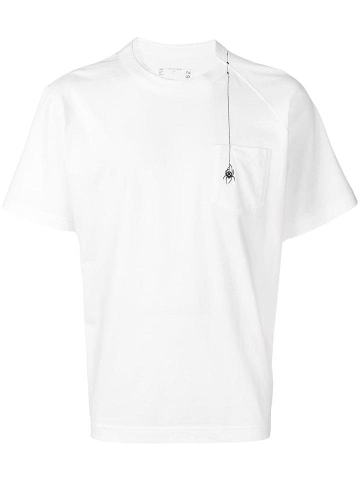 Sacai Sacai X Dr. Woo Embroidered Spider T-shirt - White