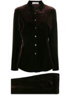 Dolce & Gabbana Vintage Velvet Trouser Suit - Brown