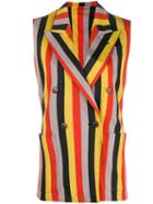 Jean Paul Gaultier Pre-owned Striped Double-breasted Waistcoat -