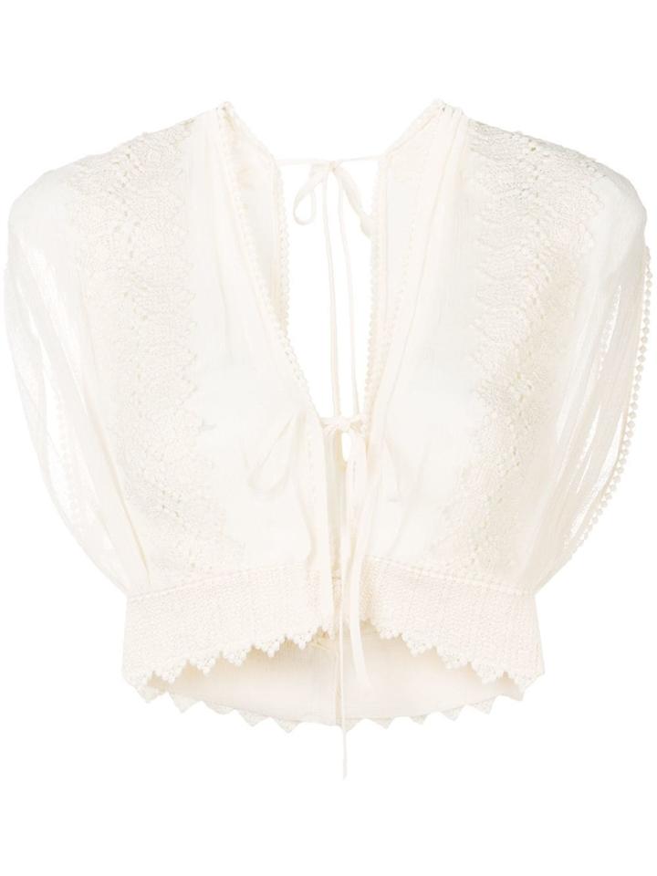 Philosophy Di Lorenzo Serafini Crochet Top - Neutrals