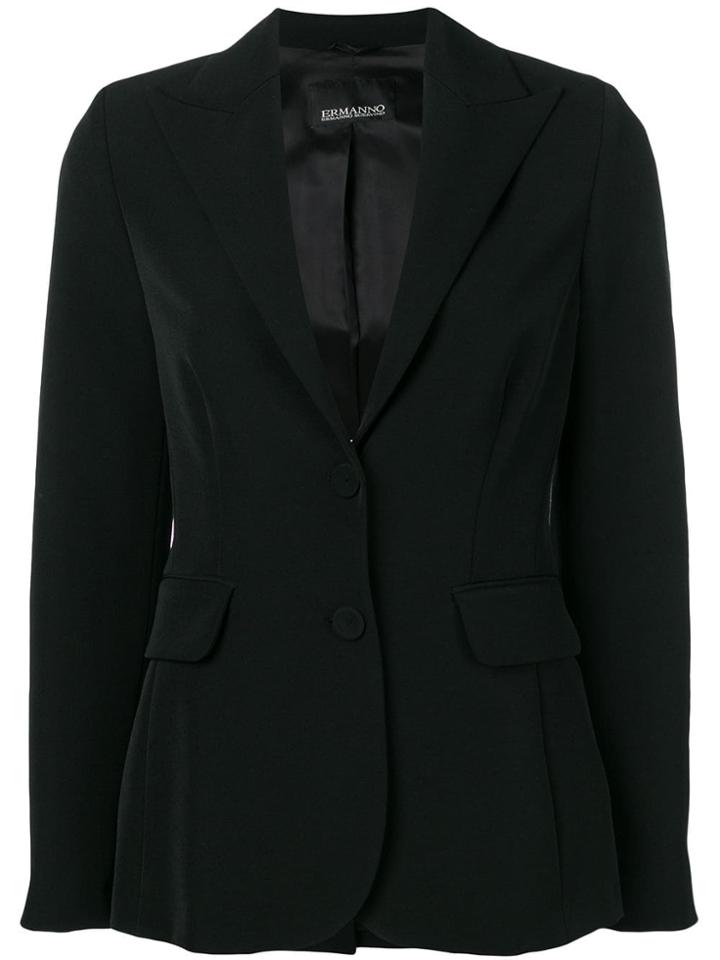 Ermanno Ermanno Fitted Blazer - Black