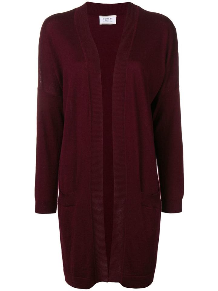 Snobby Sheep Patch Pocket Cardigan - Red