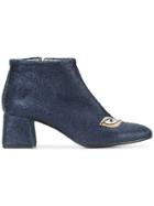 Figue Beaded Eyes Boots - Blue