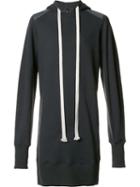 Byungmun Seo Long Hoodie, Men's, Size: 46, Grey, Cotton/nylon