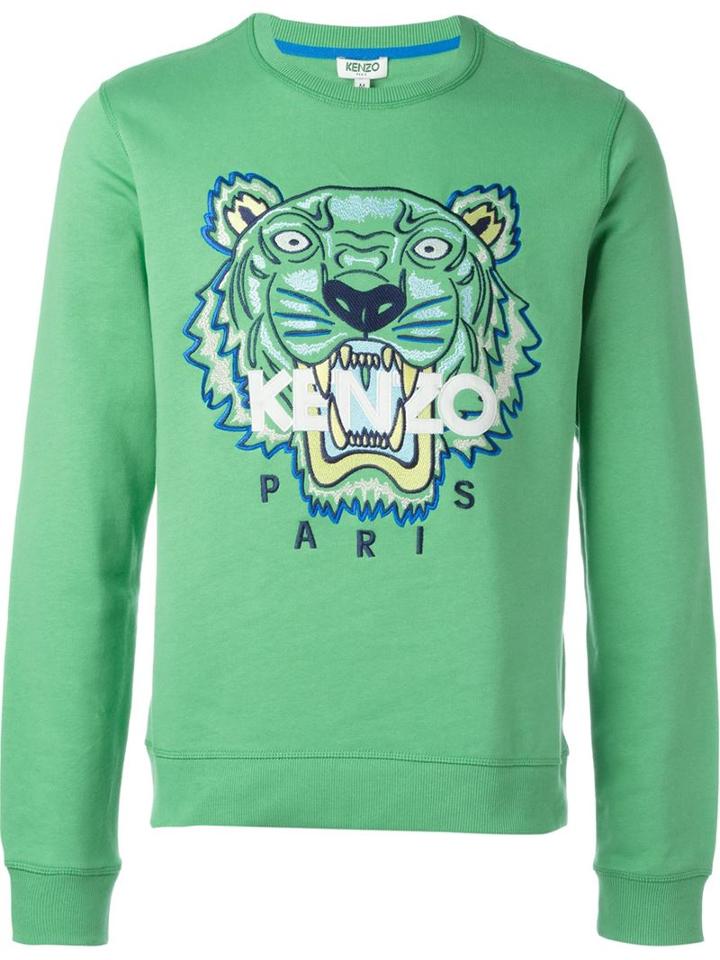 Kenzo 'tiger' Sweatshirt, Men's, Size: Medium, Green, Cotton
