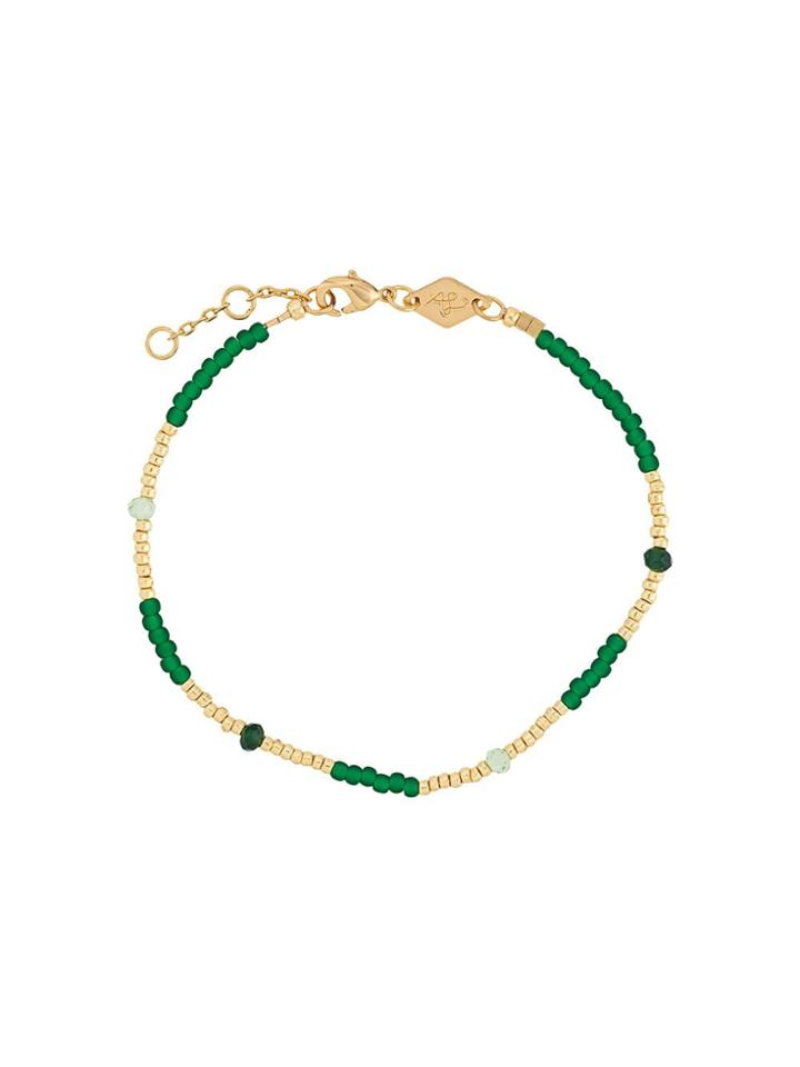 Anni Lu Clemence Beaded Bracelet - Green