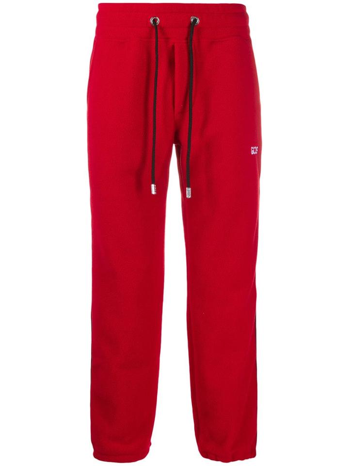 Gcds Fleece Track Pants - Red