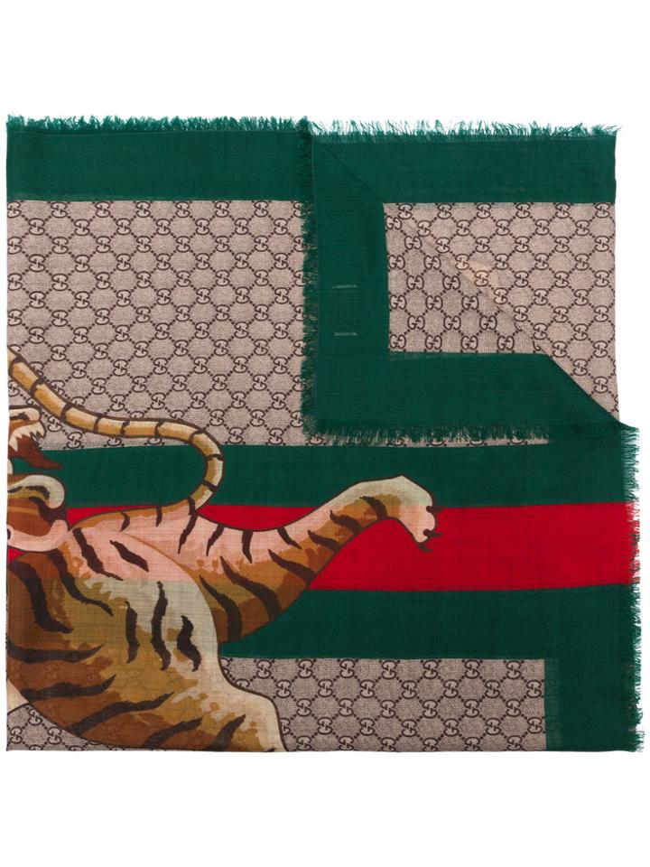 Gucci Bengal Print Scarf - Multicolour