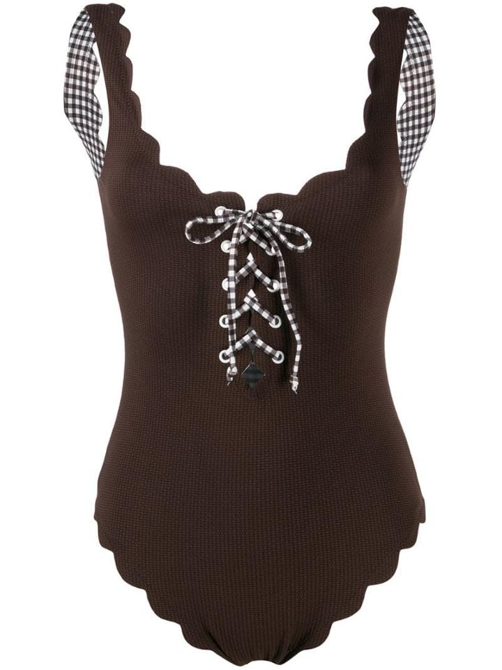 Marysia Knit One-piece Swimsuit - Brown
