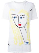 Iceberg Blond Girl T-shirt, Size: 40, White, Cotton