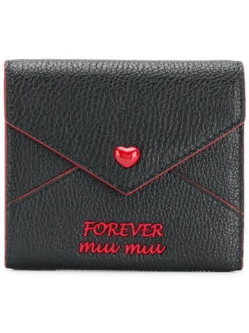 Miu Miu 'forever Miu Miu' Wallet - Black