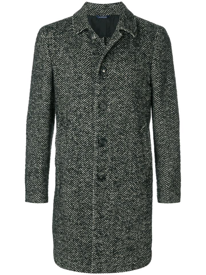 Dell'oglio Long Sleeved Button Up Coat - Grey