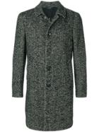 Dell'oglio Long Sleeved Button Up Coat - Grey