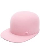 Maison Michel Shariff Cap - Pink & Purple