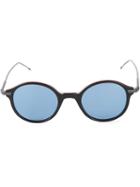 Thom Browne - Round Frame Sunglasses - Unisex - Acetate - One Size, Black, Acetate