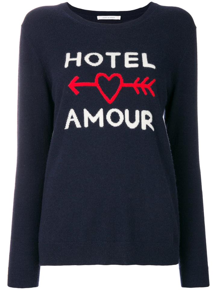 Chinti & Parker Hotel Amour Jumper - Blue
