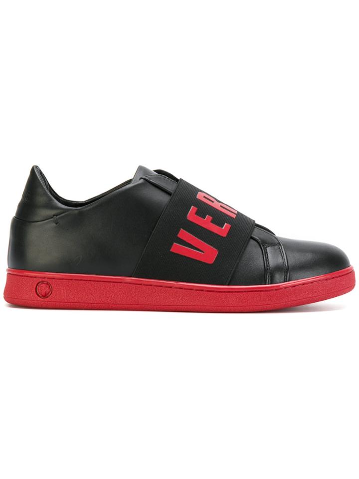 Versus Branded Band Sneakers - Black