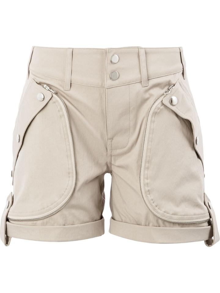 Faith Connexion High Waist Shorts - Neutrals