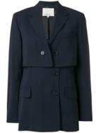 3.1 Phillip Lim Asymmetric Fitted Jacket - Blue