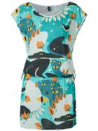 Lygia & Nanny Vestido Shiva Jersey Estampado - Blue