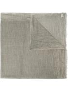 Faliero Sarti Woven Raw-edge Scarf - Grey
