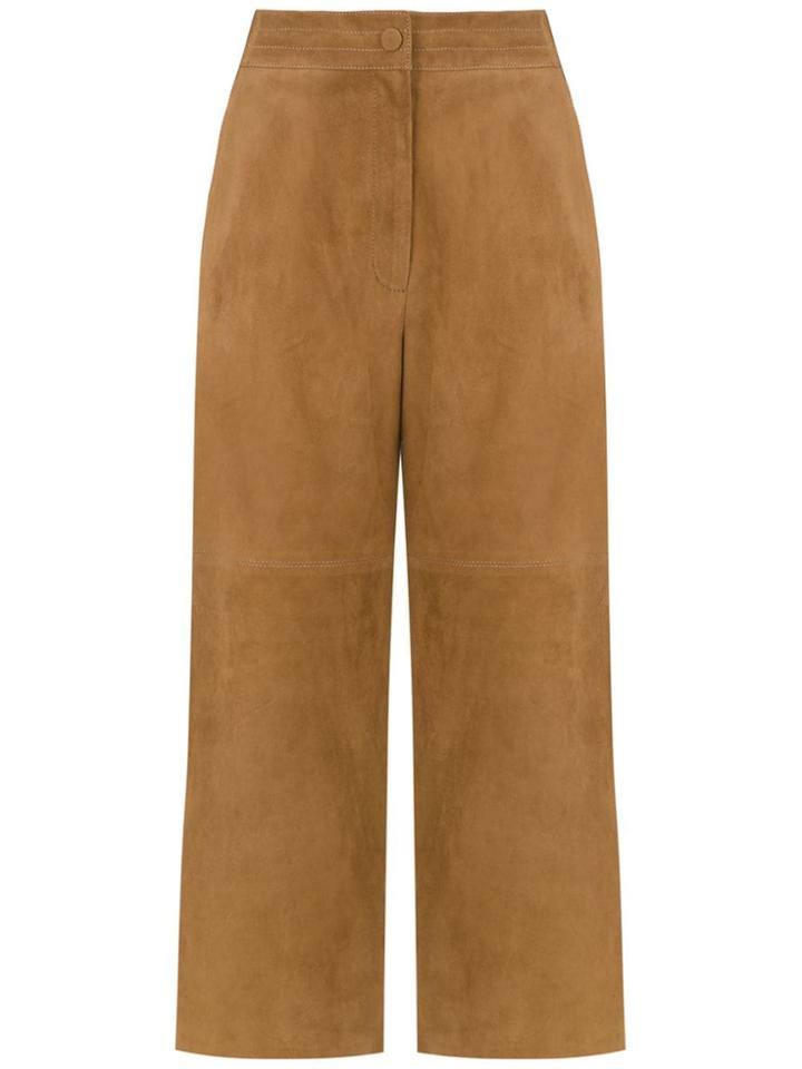 Egrey Suede Culottes - Brown