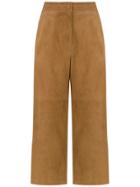 Egrey Suede Culottes - Brown