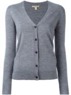 Burberry Buttoned Cardigan, Women's, Size: Medium, Grey, Merino