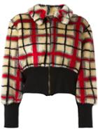 Jean Paul Gaultier Vintage Faux Fur Patterned Jacket, Women's, Size: Small, Nude/neutrals