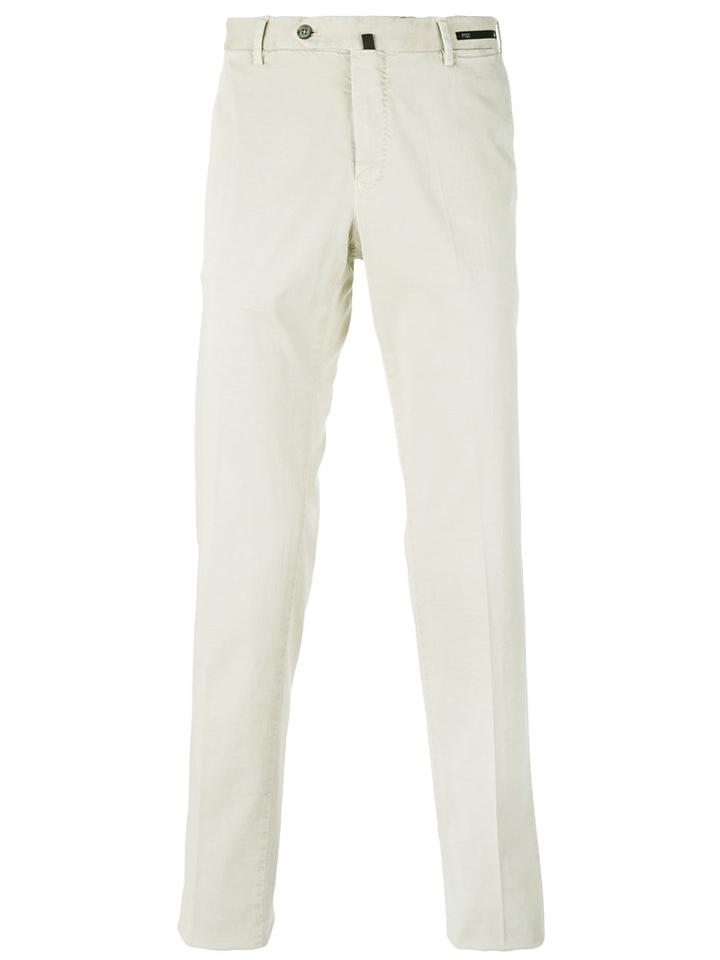 Pt01 - Slim-fit Trousers - Men - Cotton/silk/spandex/elastane - 52, Nude/neutrals, Cotton/silk/spandex/elastane