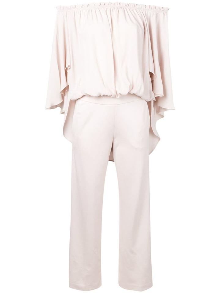 Blumarine Bardot Jumpsuit - Neutrals
