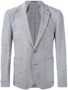 Hardy Amies Bouclé Blazer - Blue