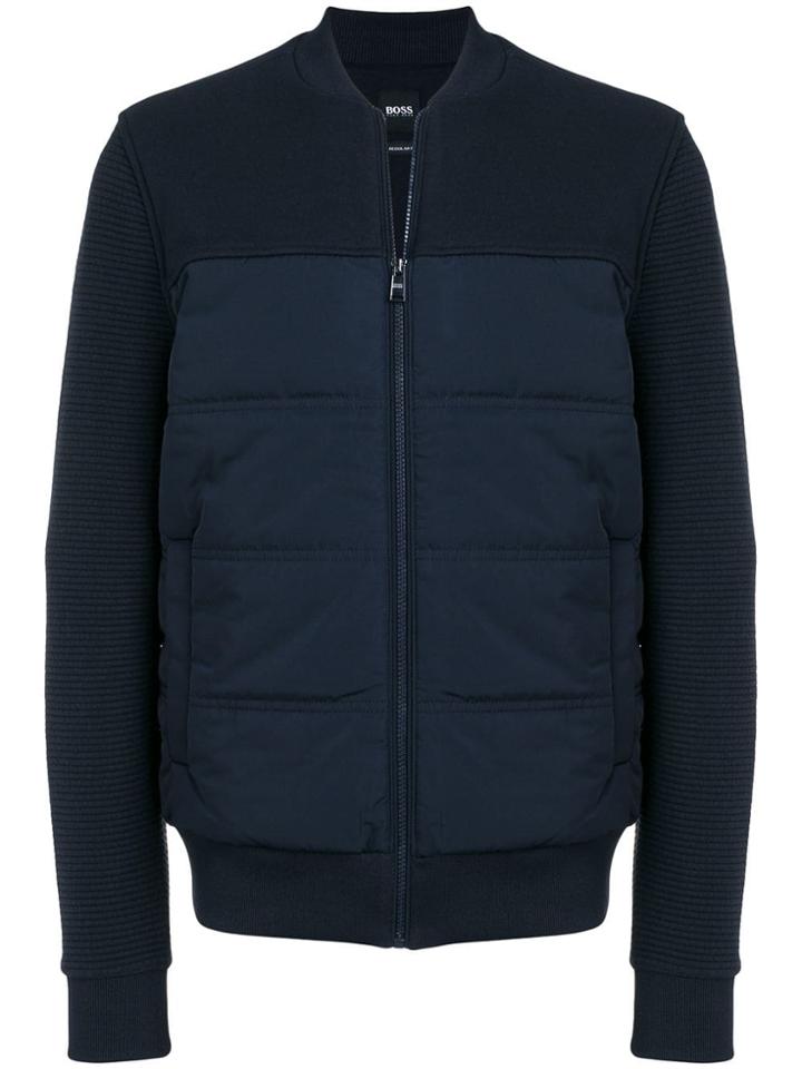 Boss Hugo Boss Padded Bomber Jacket - Blue