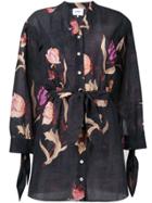 Nanushka Tandi Intarzia Flower Dress - Black