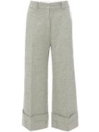 Jw Anderson Turn Up Cuff Straight Leg Trousers - White