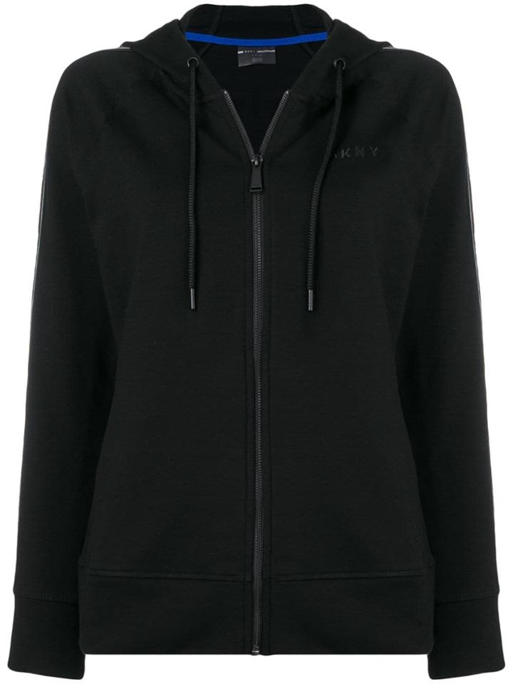 Dkny Logo Hooded Jacket - Black